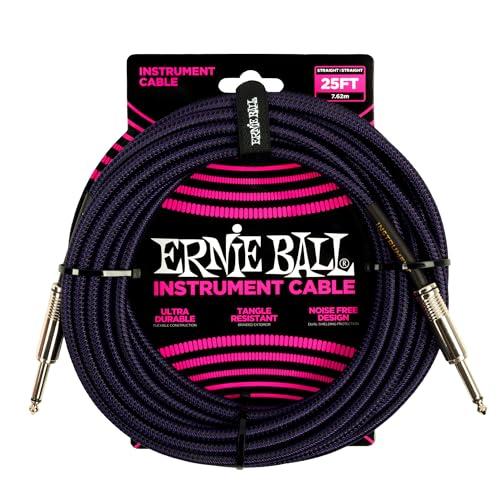 正規品 ERNIE BALL 6397 楽器用シールドケーブル 25フィート BRAIDED INSTRUMENT CABLE 7.62m パー | 