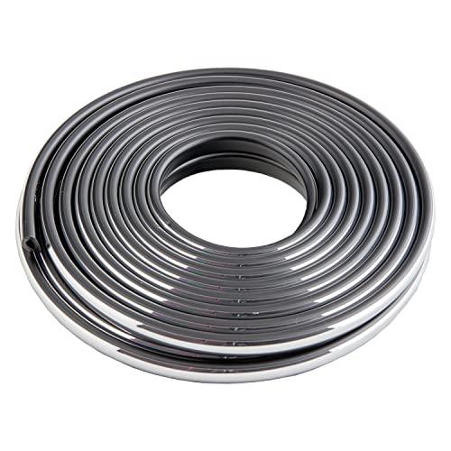 JASPA クリエイト U字型ドアモール 幅10mm 全長6m クローム X326 | 