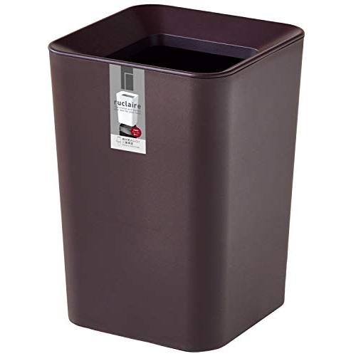 アスベル フタなしゴミ箱 洗面所・卓上 2L くず入れ ルクレールCVミニ 角形 ブラウン A6210 | 