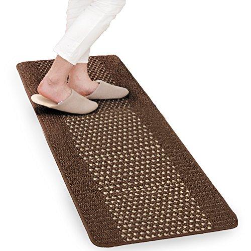 オカ 優踏生 洗いやすいキッチンマット 45X120 BR | 