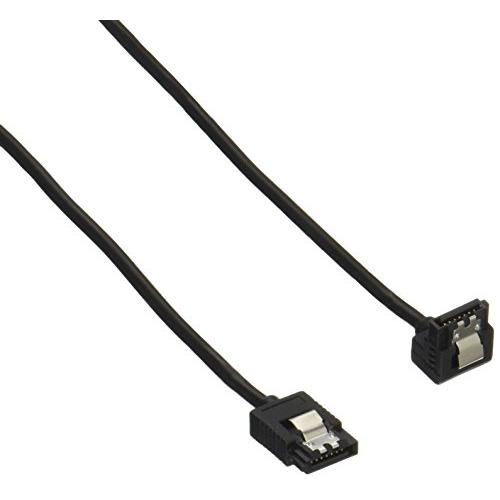 アイネックス ラッチ付 シリアルATAラウンドケーブル 片下L型コネクタ SATR-3107LBK | 