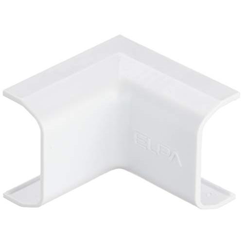 エルパ (ELPA) 2号イリズミ ジョイント 配線 モール コーナー用 2個入 ホワイト はめこみ式 MI-2H(W) | 