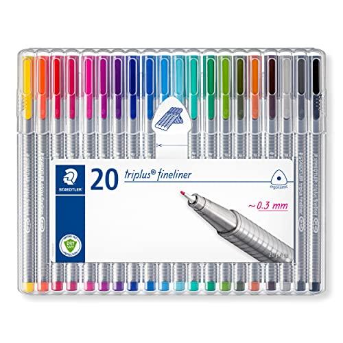 ステッドラー(STAEDTLER) 水性ペン トリプラス 0.3ｍｍ 三角軸 20色 334 SB20 | 