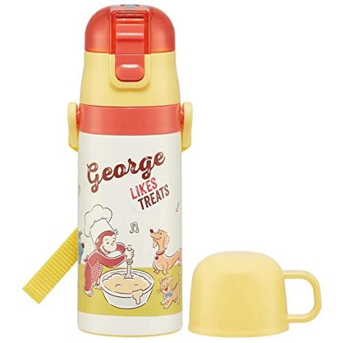 スケーター (skater) 水筒 350ml おさるのジョージ 23 子供用 直飲み コップ飲み 2WAY コップ付き ステンレス SKDC3 | 