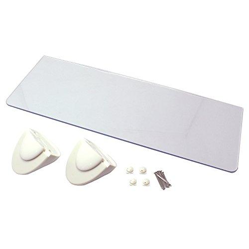 ハイロジック 壁掛収納 石膏ボード壁用 透明アクリル板シェルフ棚 350mm 58572 | 