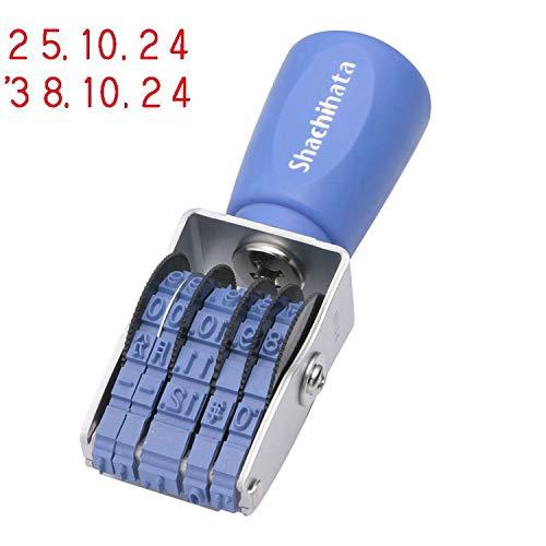 シャチハタ スタンプ 回転ゴム印 欧文日付 4号 約24×4ミリ NFD-4G ゴシック体 | 