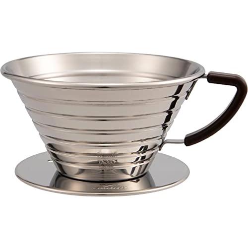カリタ Kalita コーヒー ドリッパー ウェーブシリーズ ステンレス製 2-4人用 日本製 ウェーブドリッパー185S ドリップ 器具 喫茶 | 