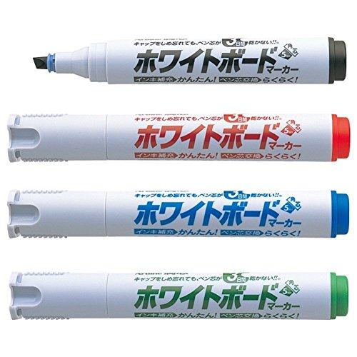 シャチハタ シヤチハタ ホワイトボードマーカー アートライン 潤芯 K-529/4W 4色セット | 