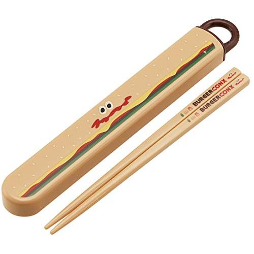 スケーター (skater) 子供用 抗菌 スライド 箸箱セット バーガーコンクス 日本製 ABS2AMAG-A | 