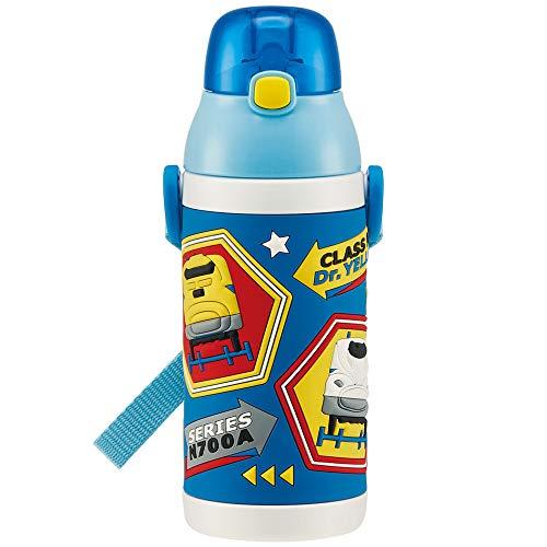 スケーター(Skater) ステンレス 子供用 水筒 380ml ストロー飲み 3D プラレール SSPV4 ブルー | 