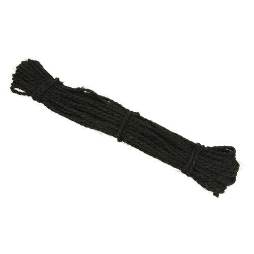 タカショー ヘッダー付棕梠カタ縄 NO.6 黒 3MMX20M | 