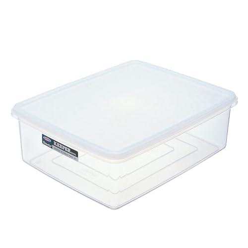 岩崎工業 ラストロウェア 保存容器 日本製 ジャンボ キーパー タッパー L 9.7L 密閉容器 冷凍 透明 食品 容器 プラスチック B-38 | 
