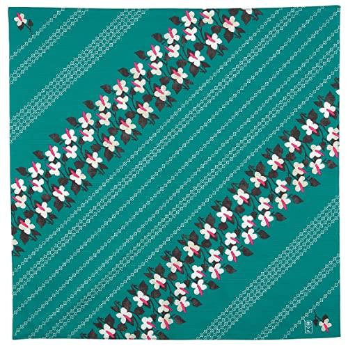 むす美 ふろしき 二四巾 竹久夢二 四葉とどくだみ グリーン 90cm 綿 | 