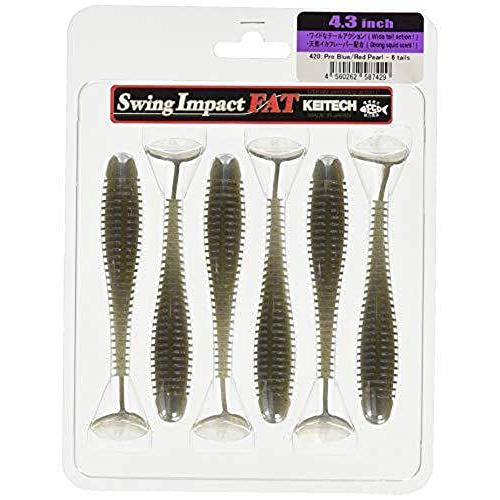 ケイテック(Keitech) スイングインパクト ファット 4.3インチ #420 プロブルーレッドパール | 