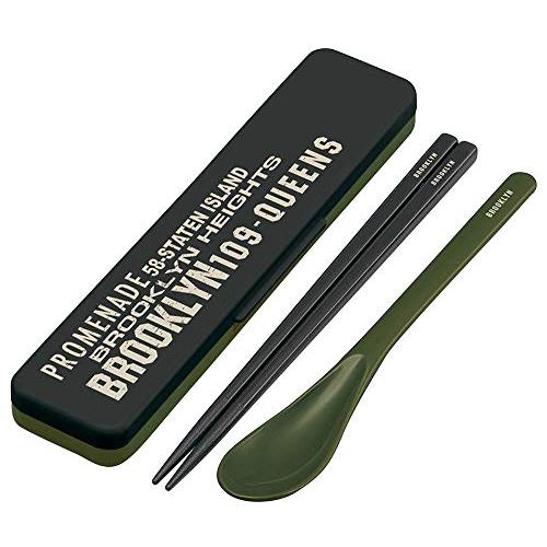 スケーター(Skater) コンビセット 箸 スプーン セット 銀イオン Ag+ 抗菌 ブルックリン 日本製 18cm CCS3SAAG | 