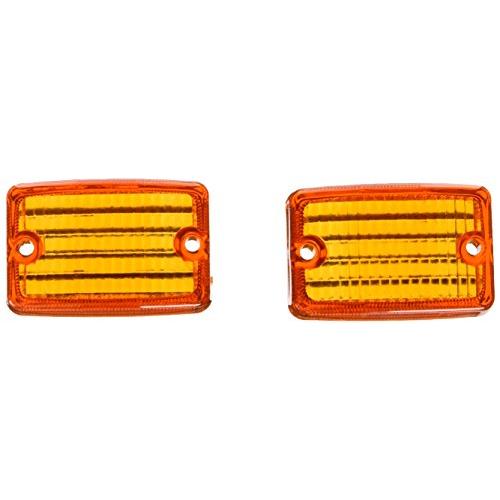 キジマ(Kijima) バイク バイクパーツ ウインカーレンズ #470 アンバー 2個セット 角39x60 217-4019 | 