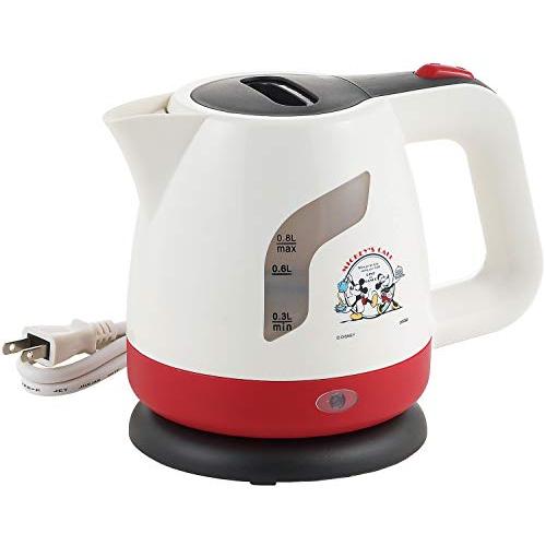 タマハシ 「ミッキー&ミニー」 電気ケトル 0.8L MM-207 ホワイト | 