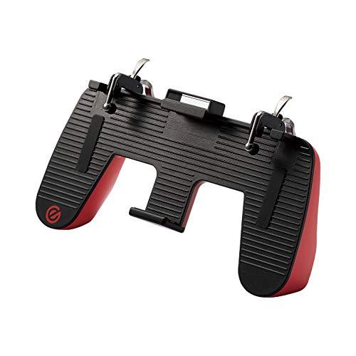 エレコム スマホゲーム コントローラー  グリップ / 2ボタン  iPhone/Android 対応 ダイレクトタッチアダプター付属 FPSゲ | 