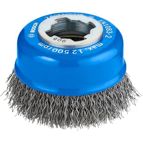 ボッシュ(BOSCH) X-LOCK カップワイヤーブラシ (カップ形・75mmφ・鉄0.3mmストレート・1個) 2608620725 | 