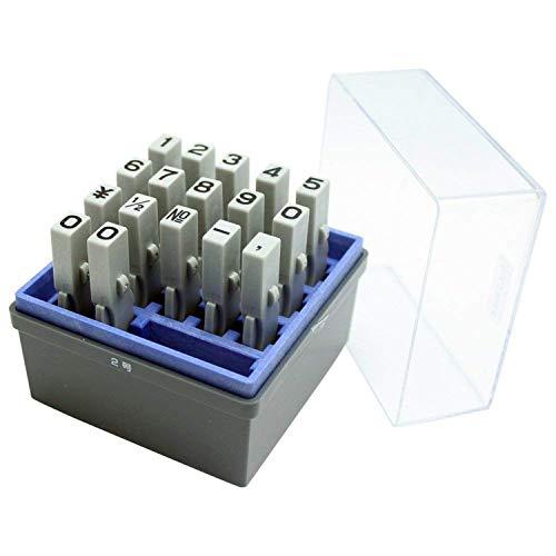 シャチハタ スタンプ 柄付ゴム印 連結式 数字セット GRN-2G ゴシック体 2号 印面6.2×4.8ミリ | 