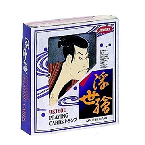 エンゼルトランプ 浮世絵トランプ 紙製 ブリッジサイズ 54種の浮世絵柄 プラケース入り 日本製UKNN3 | 