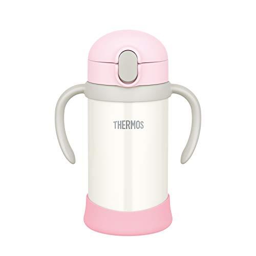 サーモス(THERMOS) まほうびんのベビーストローマグ FJL-350 ピンクホワイト (PKW) 350ml | 