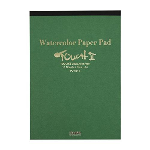 ミューズ(Muse) 水彩紙 タッチIIパッド A4 230ｇ ホワイト 15枚入り PD-6344 | 