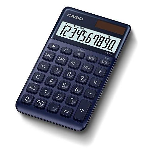 CASIO(カシオ) スタイリッシュ電卓 ネイビー 10桁 大判手帳タイプ NS-S10-NY-N | 