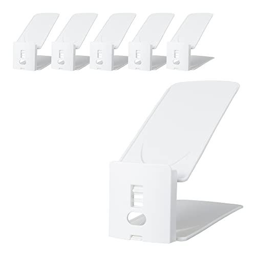 ライクイット ( like-it ) 靴 収納 省スペース 収納量2倍 シュースペースセーバー 6個セット ( 高さ調節 可能 ) ホワイト 日 | 
