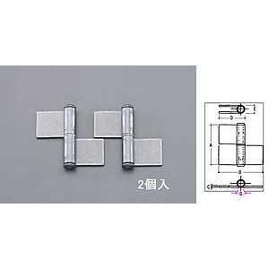 125x105.6mm 鉄旗丁番(左勝手・溶接用/2枚) EA951BY-225 | 
