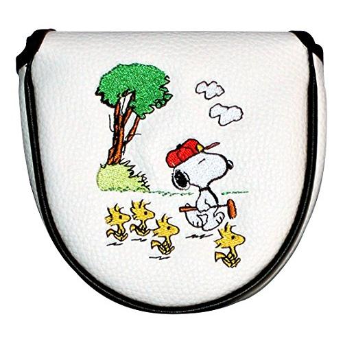アップラーク ヘッドカバー H-160 パターカバー スヌーピー&ギャラリー(D型) H-160 ホワイト | 