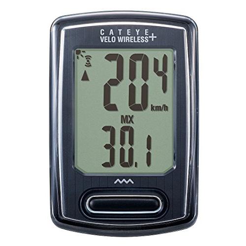 キャットアイ(CAT EYE) サイクルコンピュータ VELO WIRELESS+ CC-VT235W ブラック 160-4302 スピードメー | 