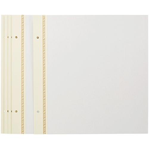 ナカバヤシ フエルアルバム ゴールドライン替台紙 Sサイズ 5枚セット ア-SR-5A | 