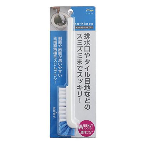 アイセン工業 aisen 排水口 目地ブラシ タイル目地ブラシ BKA05 ホワイト サイズ:約2×22.8×3.3cm | 