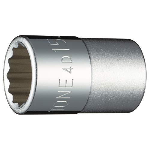 トネ(TONE) ソケット(12角) 4D-15 差込角12.7mm(1/2) 二面幅15mm | 