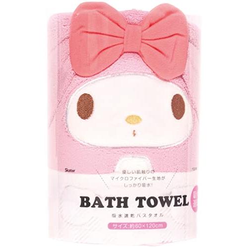 スケーター(Skater) 吸水 速乾 バスタオル マイメロディ サンリオ 縦60×横120cm TODR1-A | 