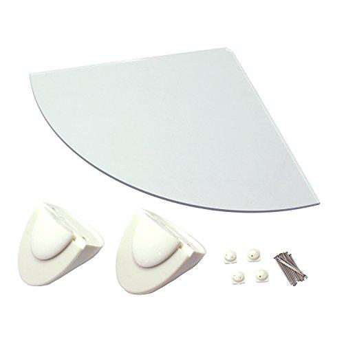 ハイロジック 壁掛収納 石膏ボード壁用 透明アクリル板シェルフ棚 コーナー用 200mm 58573 | 