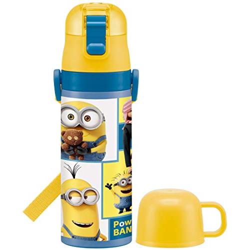 スケーター(Skater) 子供用 ステンレス 水筒 2way 直飲み 470ml コップ飲み 430ml ミニオンズ ボブと仲間たち 子供に優 | 