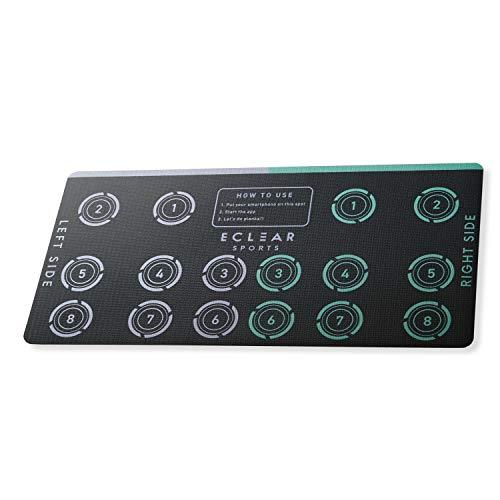 エレコム エクリアスポーツ トレーニングマット ヨガマット 厚さ 4mm 専用アプリで自宅で楽しくトレーニング 収納 ベルト 800mm×400 | 