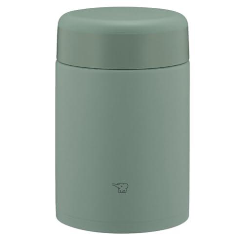 象印 スープジャー 520ml どんぶりサイズ おいしく保温・保冷 洗う点数3点のみ 洗いやすい シームレスせん お弁当 広口 マットグリーン | 