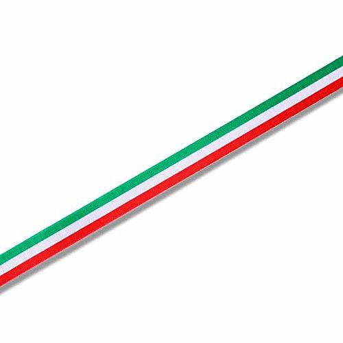 シモジマ ヘイコー リボン ギフトイタリアリボン 12mm×30m 001472200 緑・白・赤 | 