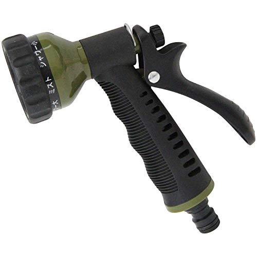 セフティー3 コイルホース用散水ノズル 7パターン散水 適合ホース内径8mm オリーブ | 