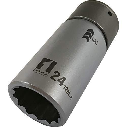 イチネンアクセス MUST TOOL(マストツール) ソケット IM-4W24-12K QCソケット シングル 24mm 12角 19808 差 | 