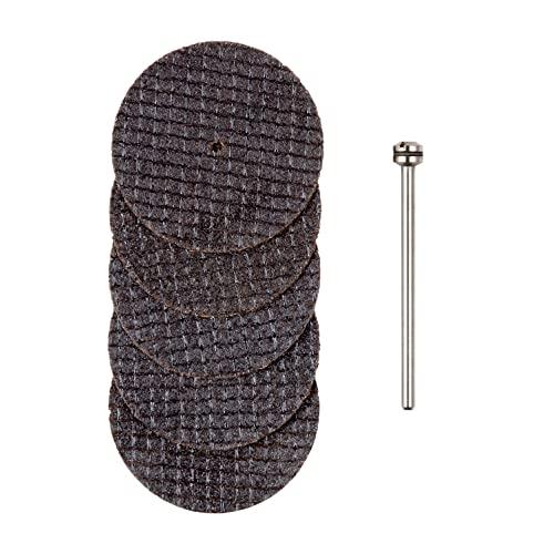 プロクソン (PROXXON) 切断砥石5枚グラスファイバー入 シャフト付 砥石径38mm 厚み1.0mm 軸径2.35mm | 