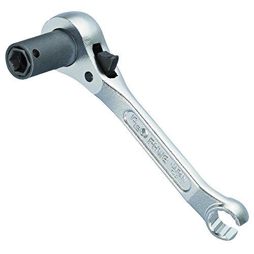 トップ工業 (TOP) ショート吊りバンドレンチ ベルトレンチ ダブルソケット 10x13mm コンパクト 配管 ダクト 電気設備 PHWS-1 | 