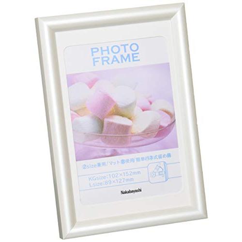 ナカバヤシ(Nakabayashi)樹脂製（PVC）フォトフレーム KG判/L判 ホワイト フ-TPS-201-W | 
