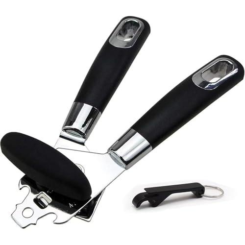 缶切り歯車式 安全滑らかなエッジ、頑丈ステンレススチールブレード 回転缶切り (缶切り) | 