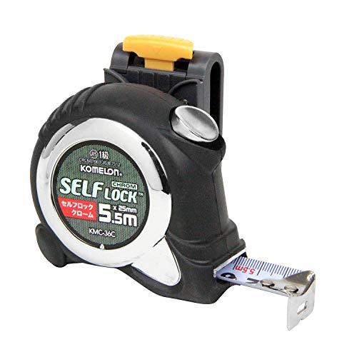 コメロン(Komelon) コンベックス セルフロッククローム 25 5.5M ホルダー付 KMC-36CL | 