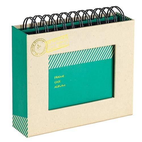 アルバム ナカバヤシ フォトランク フレームケースアルバム L判1段60枚 ポケットアルバム A-FTPC-102-G グリーン | 