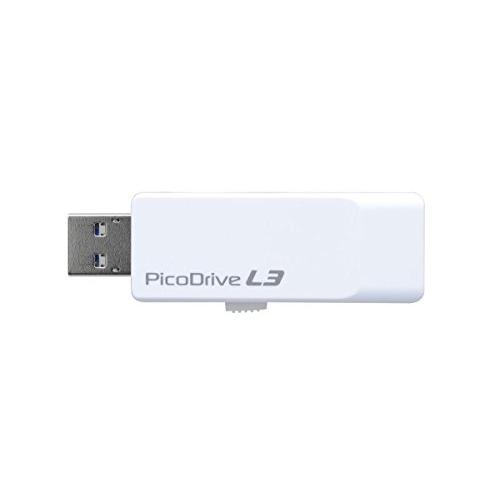 グリーンハウス USB3.0対応 USBメモリー ピコドライブ L3 8GB GH-UF3LA8G-WH | 